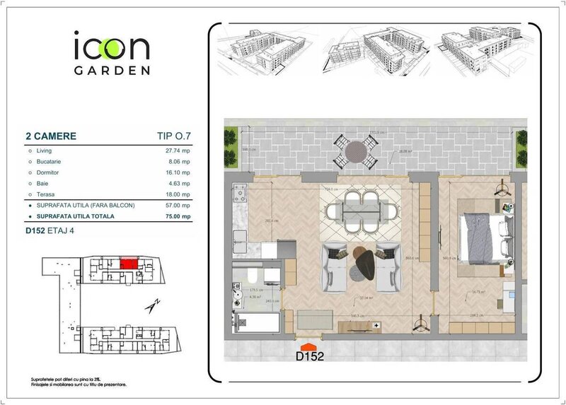 Mosilor, Apartament 2 camere, ansamblu nou, finalizat.